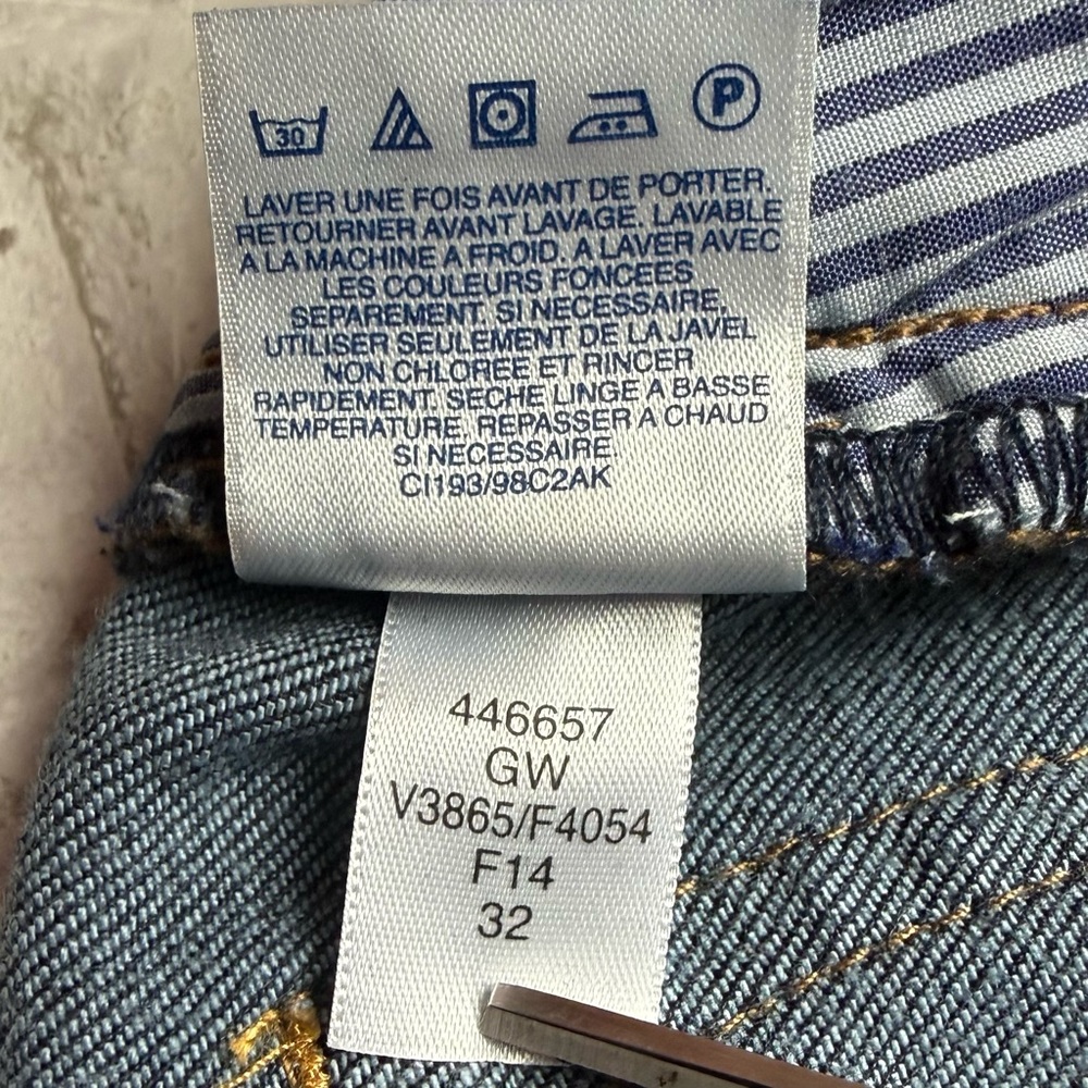 Lands' End Jeans 8 Blue Dark Wash Straight Leg Fit 2 Stretch Denim NEW NWOT😍 - Picture 10 of 13